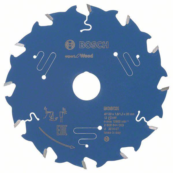 Bosch Accessories Expert for Wood 2608644003 Circular saw blade 120 x 20 x 1.3 mm Number of cogs: 12 1 pc(s)