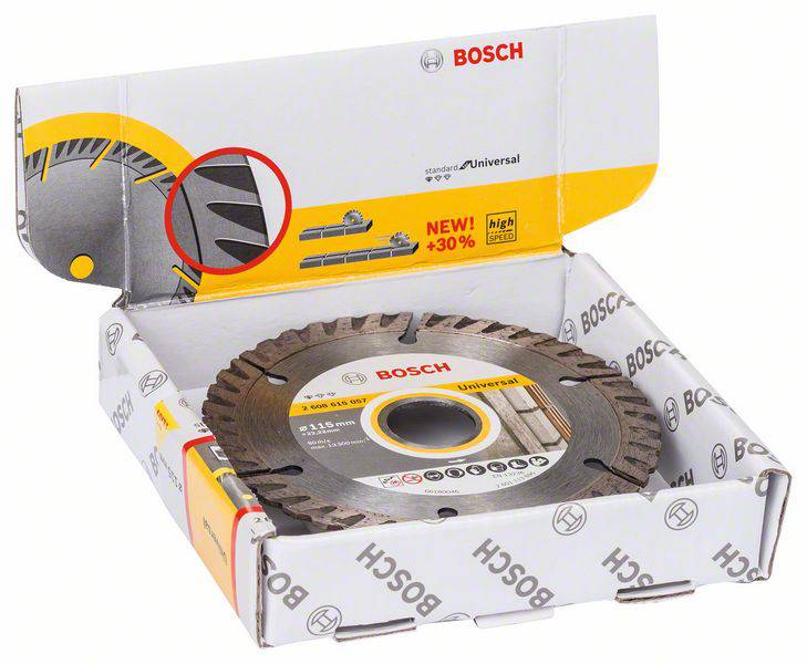 Bosch Accessories 2608615058 Standard for Universal Speed Diamond cutting disc Diameter 115 mm Bore diameter 22.23 mm 10 pc(s)