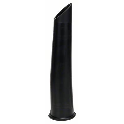 A black, narrow, elongated attachment for a vacuum cleaner, likely a crevice tool, for cleaning tight spaces.