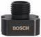 'Bosch' label on a black threaded adapter, possibly a spare part for tools or machinery.