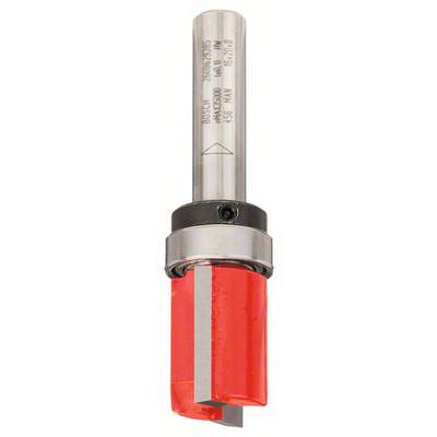 A milling cutter with a red-painted cutting head and metal handle. The tool is frequently used for cutting or milling in woodworking.