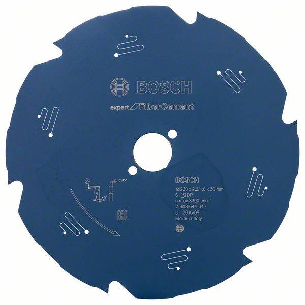 Bosch Accessories Expert for Fiber Cement 2608644347 Circular saw blade 230 x 30 x 1.6 mm Number