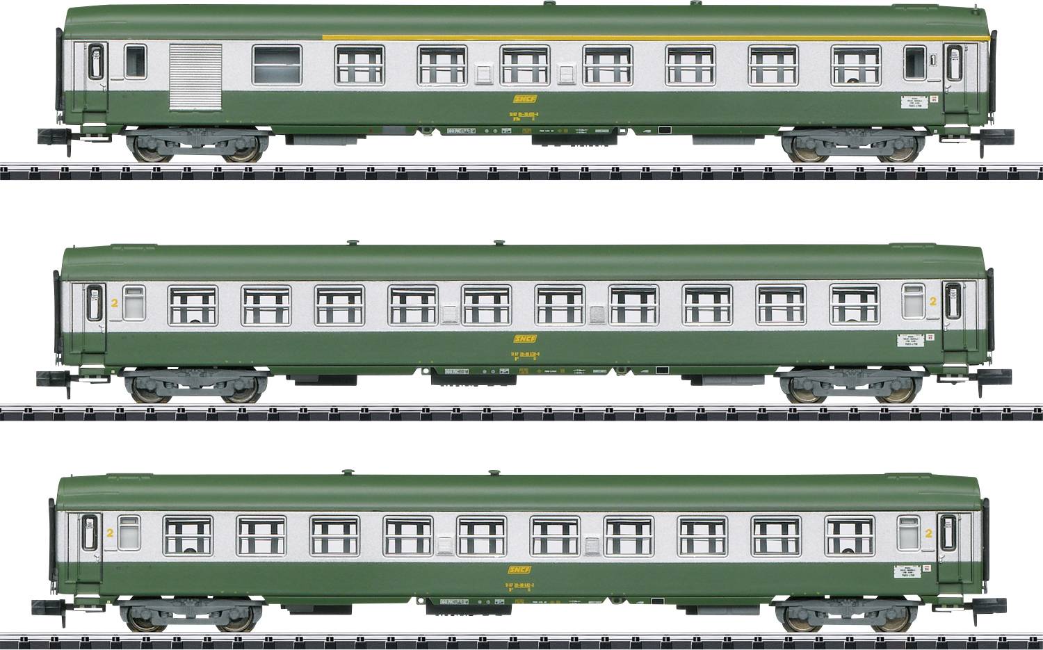 MiniTrix T15502 N set of 3 express-train coaches of SNCF-0