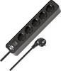 Brennenstuhl 1153250000 Power strip (+ switch) 5x Black PG connector 1 pc(s)