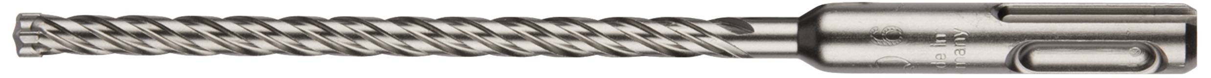 Spiral metallic drill bit with a polished surface, suitable for heavy-duty drilling work.