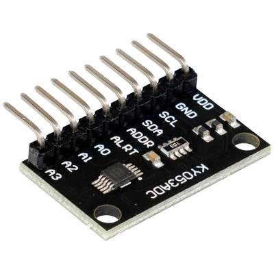 An electronic component with multiple pins for connecting to other devices. It contains labels such as 'VDD', 'GND', 'SCL'.