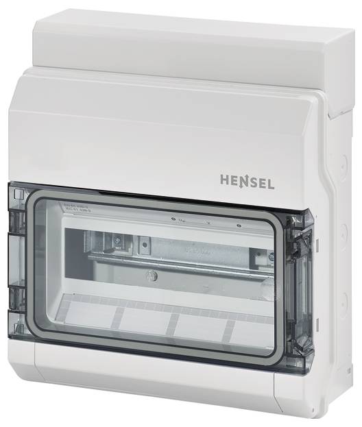 Hensel 6100000 KV 9112 Distribution board Surface-mount No. of partitions = 12 No. of rows = 1 Content 1 pc(s)