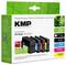 'KMP ink cartridges multipack for HP 953XL, includes black, cyan, magenta, yellow. Save CO2, equivalent to 2,000-13,000 pages.'