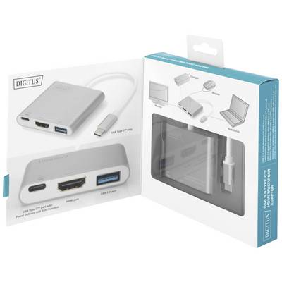 Digitus DA-70838-1 HDMI / USB Adapter [1x USB 3.2 1st Gen connector C (USB 3.0) - 1x HDMI socket, USB 3.2 1st Gen port A-2