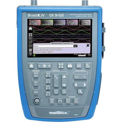 Metrix OX 9102 Digital 100 MHz 2-channel 2.5 GS/s 100 KP 12 Bit Digital storage (DSO), Handheld, Multimeter functions, S