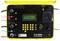 Yellow micro-ohmmeter with measuring leads. Display shows: 'No Name', 'NORMAL (MANUAL)', date and time. Brand: Chauvin Arnoux, Model: C.A 6292.