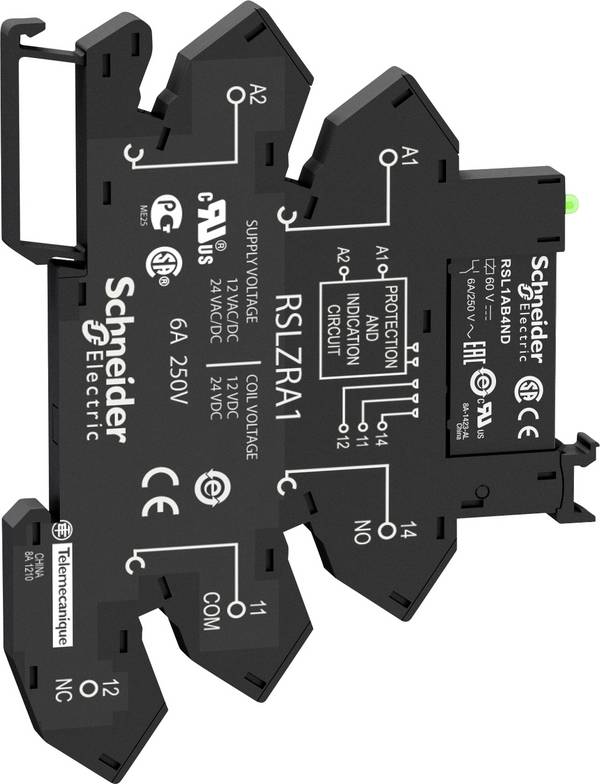 Schneider Electric RSL1PRPU Plug-in relay 230 V DC, 230 V AC 6 A 1 change-over 1 pc(s)