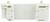 White plastic enclosures for electronic components, rectangular with multiple openings and mounting points.