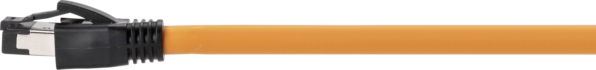 Renkforce RF-4769898 RJ45 Patch cable CAT 8.1 S/FTP 0.30 m Orange gold plated connectors, incl. detent 1 pc(s)-2