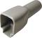 A grey plastic cable shoe, typically used for electrical insulation and protection of cable ends.