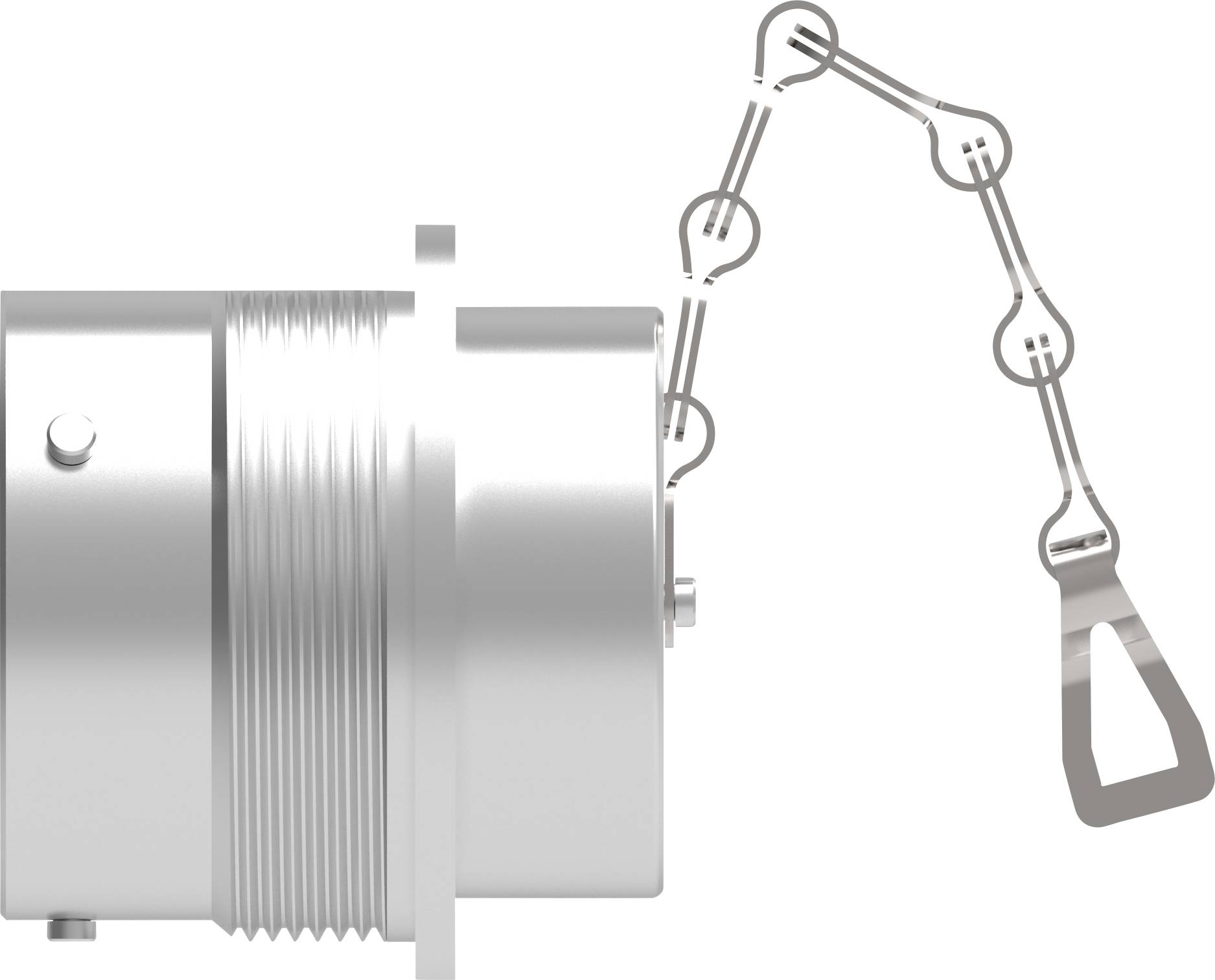 A mechanical component with a cylindrical shape and a lever mechanism attached to it, presumably part of a machine.