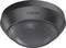 Black, round Steinel motion sensor for ceiling mounting.