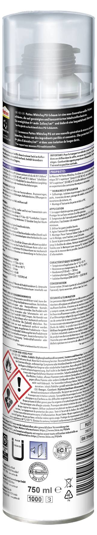 Pattex White Line Foam (foam guns) PUS75 750 ml-1
