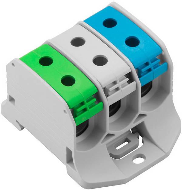 Weidmüller 2502640000 Continuity 56.60 mm Screws Grey, Blue, Green 3 pc(s)