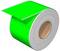 Green rolls of luminous adhesive tape, partially unrolled, for visible markings or safety purposes.