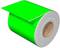 A large roll of luminous green plastic film with a visible core.