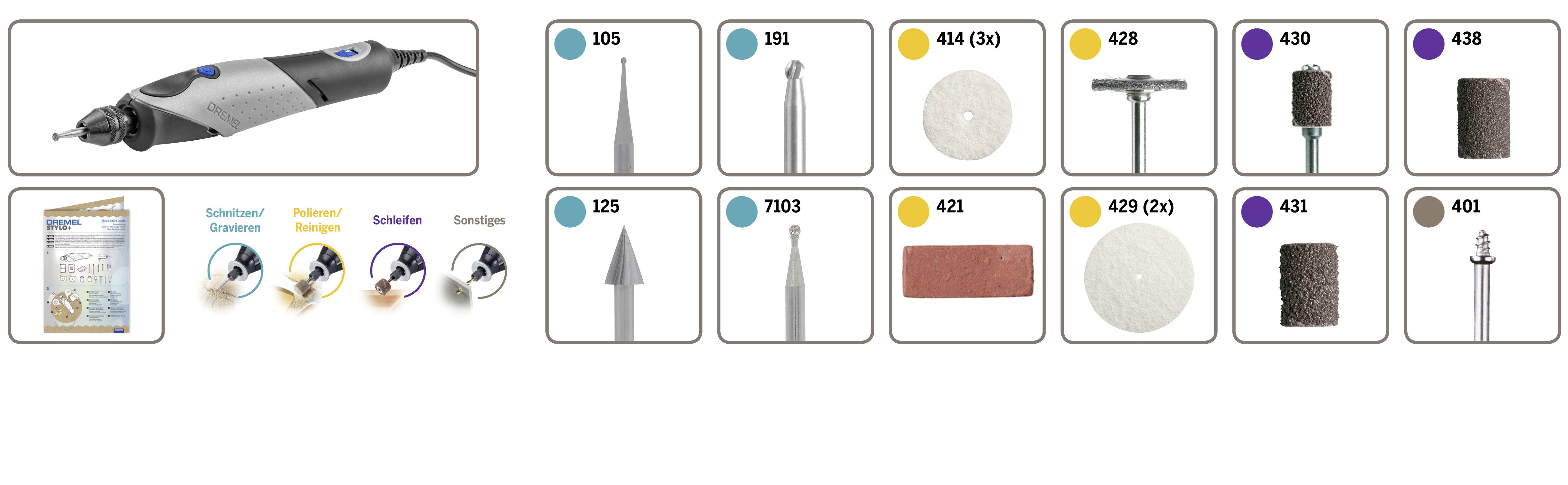 Dremel 2050-15 Stylo+ F0132050JA Multifunction tool 15-piece 9 W-3