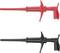 Two isolated test probes, red at the top and black at the bottom, for electrical measurements.
