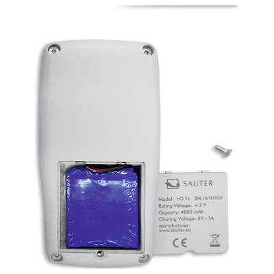 Device with opened back cover shows a blue battery. Text on the back: Model HO 1k, Voltage 4.2V, Capacity 4800 mAh.