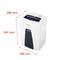 HSM Paper Shredder in White, Dimensions: 280 mm Width, 542 mm Height, 365 mm Depth. Device for secure document destruction.