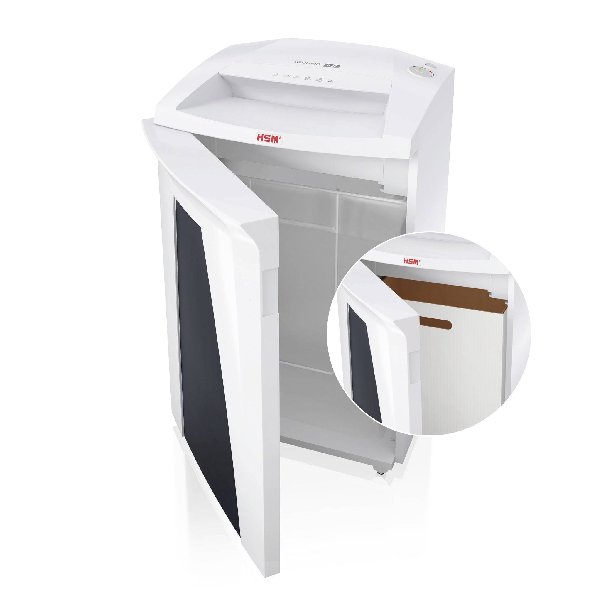 HSM SECURIO B32 Document shredder 11 sheet Particle cut 1.9 x 15 mm P-5 82 l Also shreds Staples, Paper clips, Credit ca-1