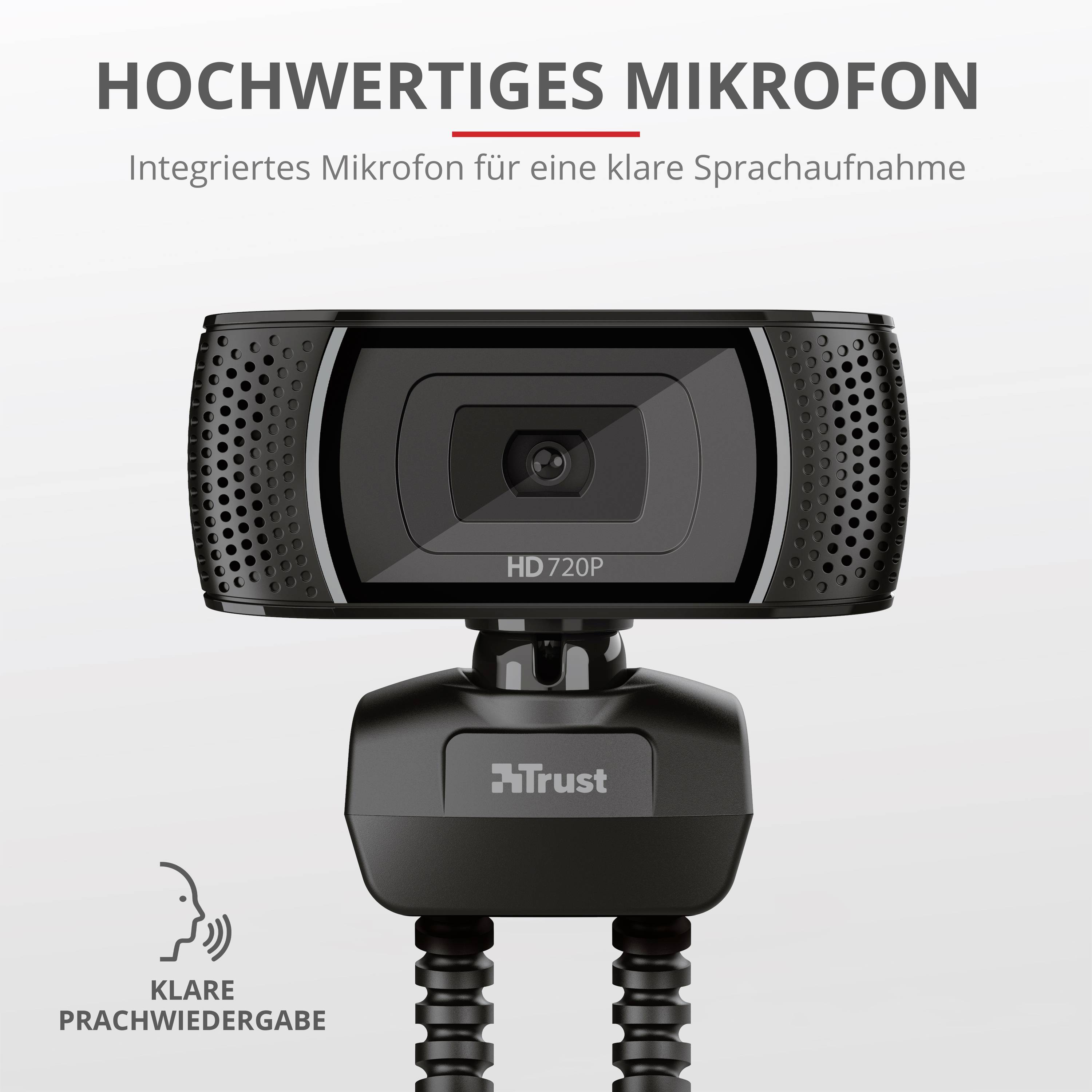 Trust Trino HD webcam 1280 x 720 Pixel Clip mount-10
