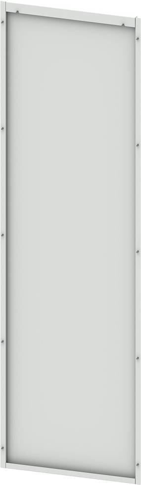 A rectangular metal frame action element with white infill, viewed obliquely from the side.