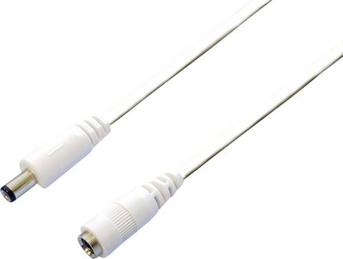 TRU COMPONENTS TC-2516016 Low power cable Low power socket - Open cable ends 5.5 mm  5.5 mm 2.1 mm 2.50 m 100 pc(s)