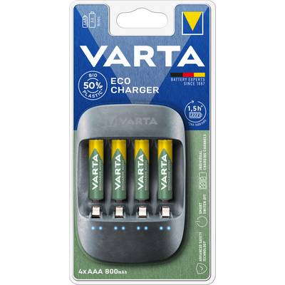 Varta Eco Charger 4x56813 Charger for cylindrical cells NiMH AAA , AA-5