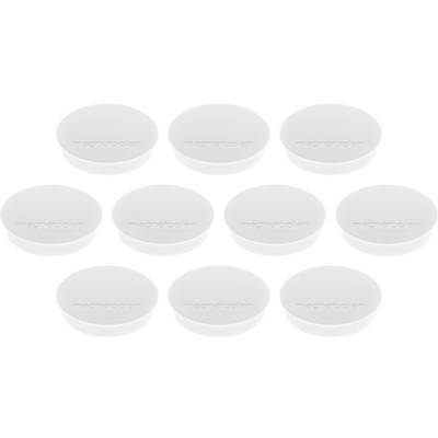 Ten white, round covers inscribed with "magsafe align" arranged in two rows.