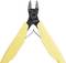 Yellow wire cutters with black blades.