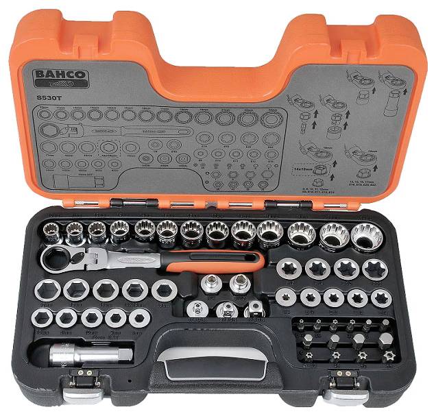 Bahco Bit set 53-piece S530T