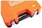 A bright orange tool case with a 'BAHCO' logo on top, featuring a black handle and silver latches.