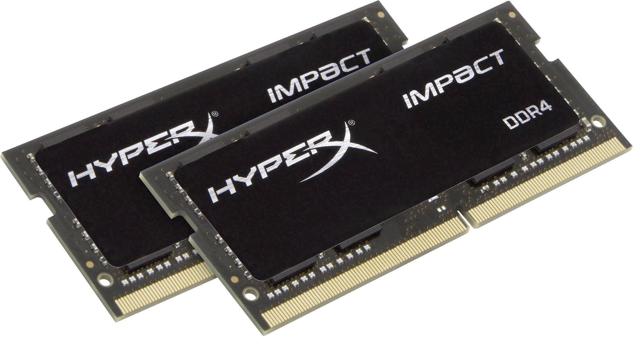 HyperX Laptop RAM kit Impact HX424S14IBK2/32 32 GB 2 x 16 GB DDR4 RAM 2400 MHz CL 14-14-14