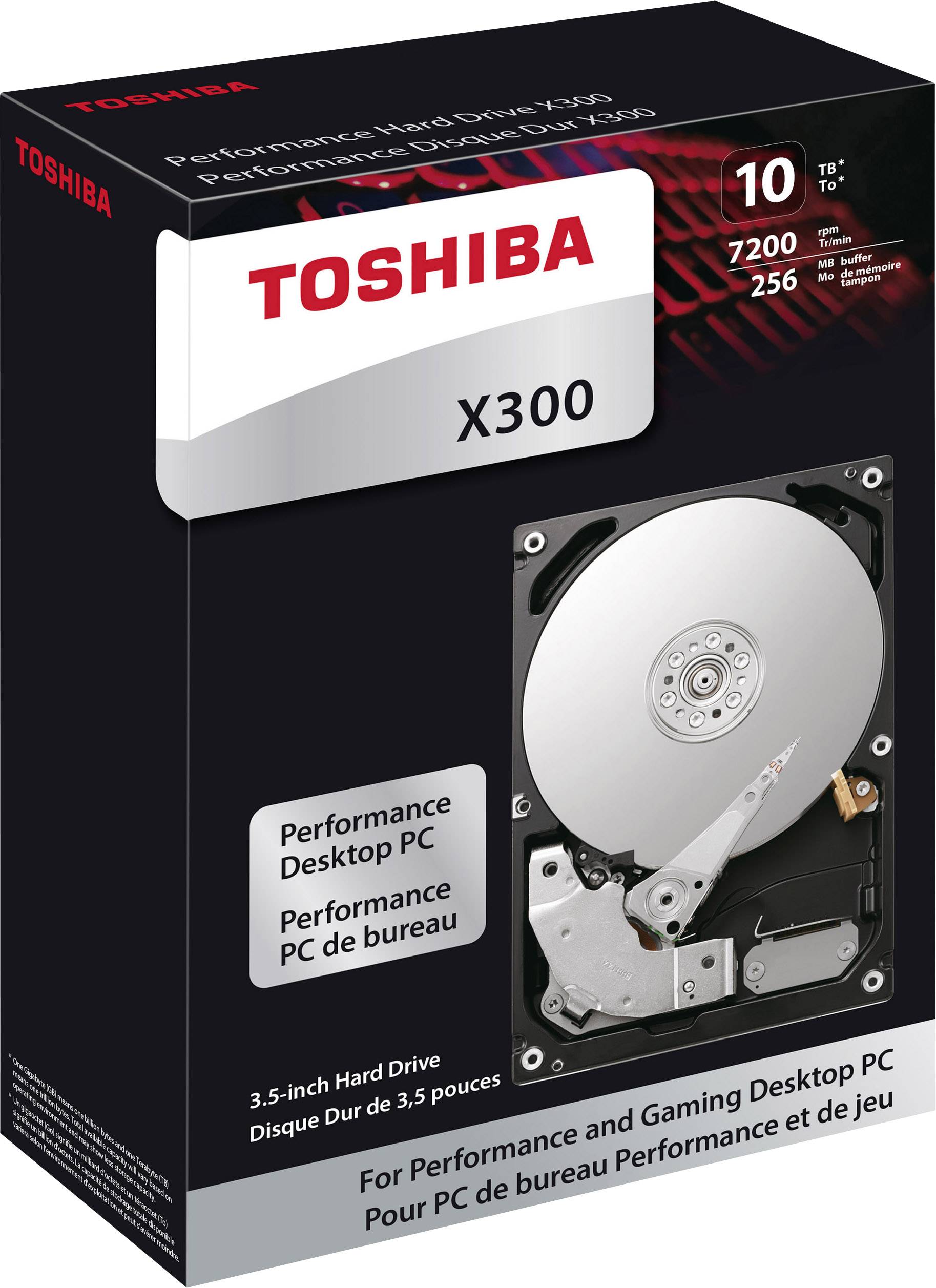 Toshiba X300 10 TB 3.5 (8.9 cm) internal HDD HDWR11AEZSTA Retail