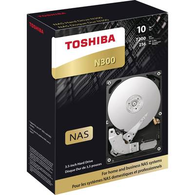 Toshiba N300 10 TB  3.5" (8.9 cm) internal HDD SATA III HDWG11AEZSTA Retail