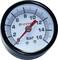 Manometer with scale from 0 to 16 bar, red pointer indicating 12 bar.