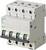 'A four-pole Siemens circuit breaker C16 for controlling and protecting electrical circuits.'