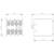 Technical drawing of an electronic relay with dimensions: width 36 mm, depth 43.7 mm, height 37.5 mm. Shows connection and mounting details.