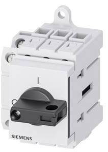 Siemens switch; white with grey lever for controlling electrical circuits, wall-mountable.