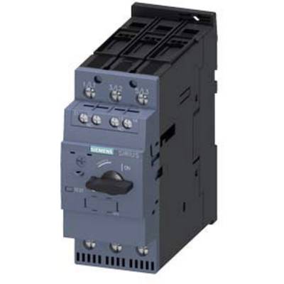 An electrical contactor with a brand logo, multiple screw terminals on top and a rotary switch at the front, is used for controlling electrical circuits.