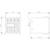 Technical drawing of an electrical relay with dimensions in millimetres. Shows front and side view of the relay.