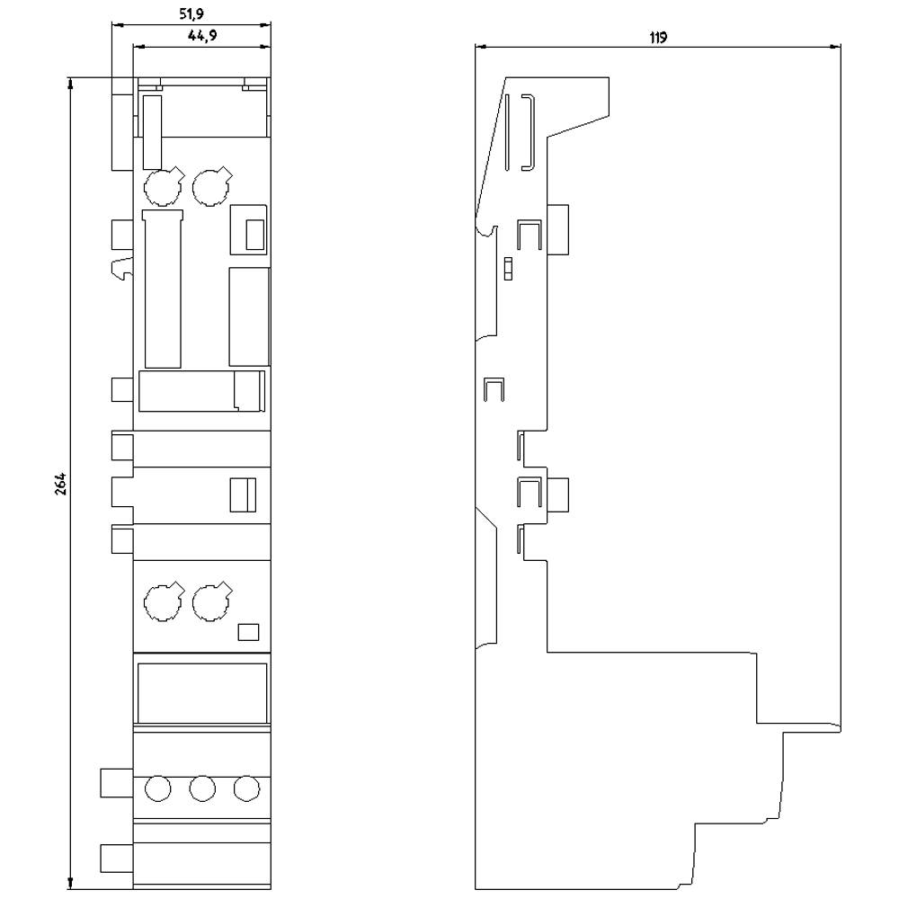 Siemens 3RK19030AB10 3RK1903-0AB10 PLC terminals 500 V AC-4