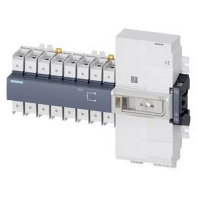 A Siemens circuit breaker with multiple connections and a transparent housing section for visibility of internal components.