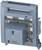 A grey electrical device showing a circuit breaker housing. Contains a toggle switch with the positions 'ON' and 'OFF'.